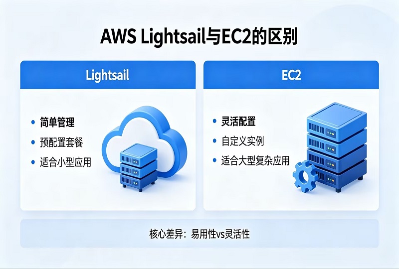 AWS Lightsail 和 EC2 有什么区别？个人建站该如何选择-服务器测评_云 VPS 推荐_运维技术教程与源码分享 - 环球云域数据平台 cloudidc.vip