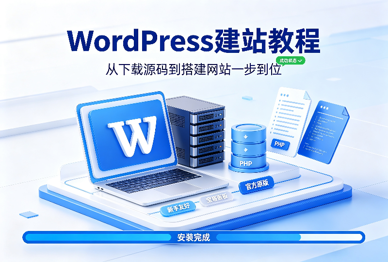 WordPress小白零基础搭建教程｜官方源码一键下载-服务器测评_云 VPS 推荐_运维技术教程与源码分享 - 环球云域数据平台 cloudidc.vip