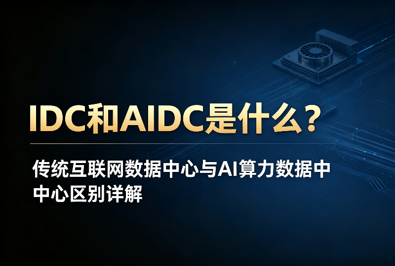 IDC和AIDC是什么？传统互联网数据中心与AI算力数据中心区别详解-服务器测评_云 VPS 推荐_运维技术教程与源码分享 - 环球云域数据平台 cloudidc.vip
