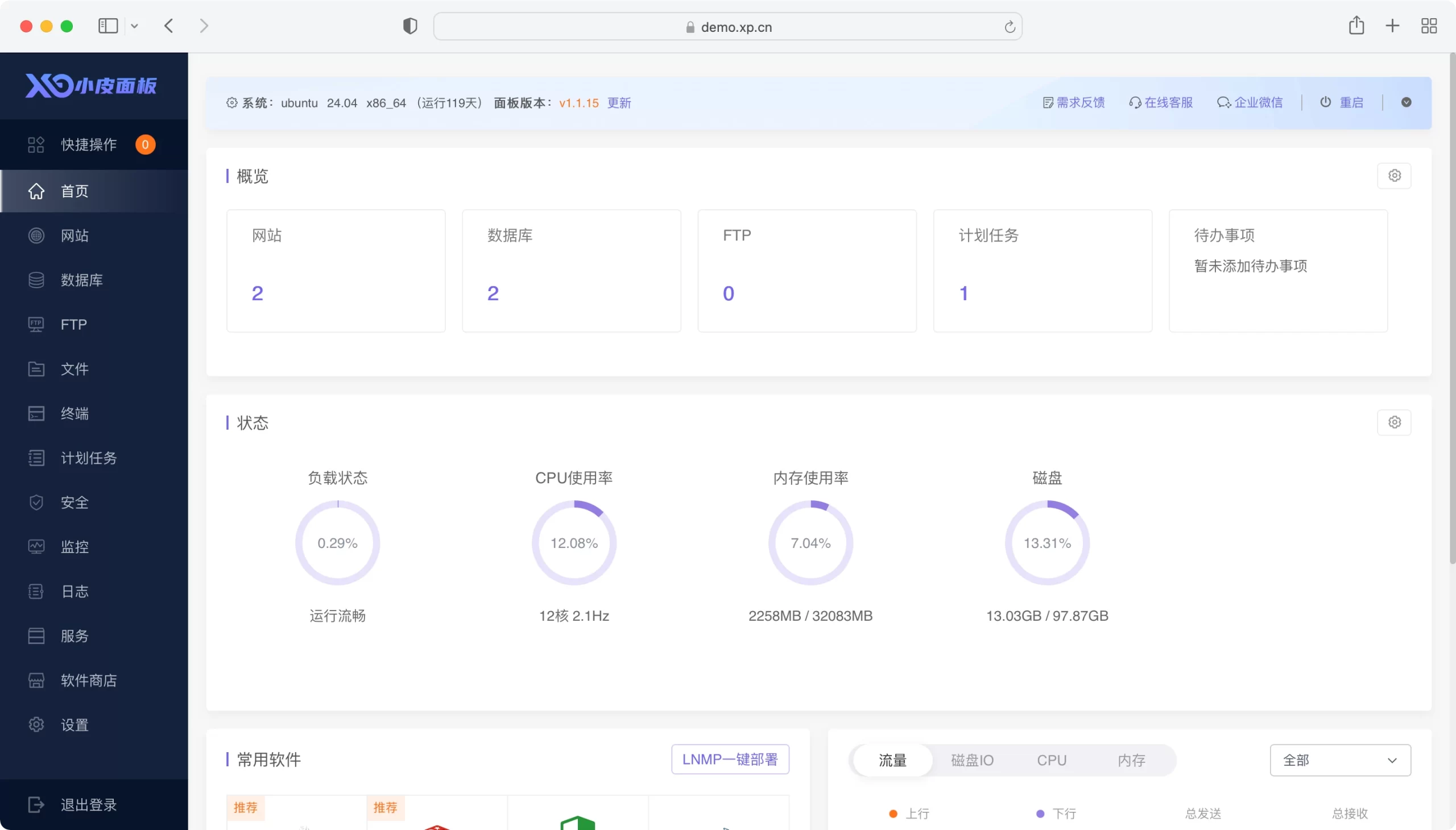图片[1]-小皮面板 Linux 安装教程｜各系统官方一键安装脚本汇总-服务器测评_云 VPS 推荐_运维技术教程与源码分享 - 环球云域数据平台 cloudidc.vip