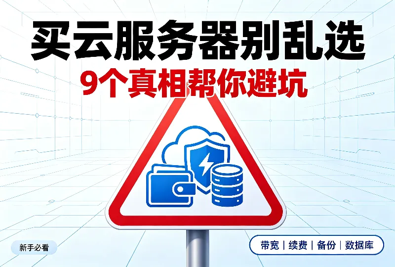 云服务器选购9大避坑真相 新手建站省钱指南-服务器测评_云 VPS 推荐_运维技术教程与源码分享 - 环球云域数据平台 cloudidc.vip