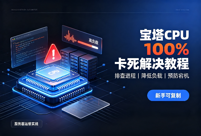 服务器CPU跑满？宝塔进程排查与负载优化实操-服务器测评_云 VPS 推荐_运维技术教程与源码分享 - 环球云域数据平台 cloudidc.vip