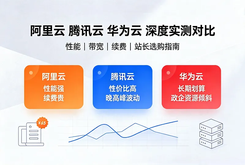 阿里云腾讯云华为云实测对比 站长选购云服务器指南-服务器测评_云 VPS 推荐_运维技术教程与源码分享 - 环球云域数据平台 cloudidc.vip