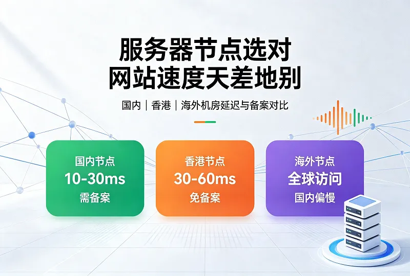 网站服务器节点怎么选？国内/香港/海外机房适用场景详细对比-服务器测评_云 VPS 推荐_运维技术教程与源码分享 - 环球云域数据平台 cloudidc.vip
