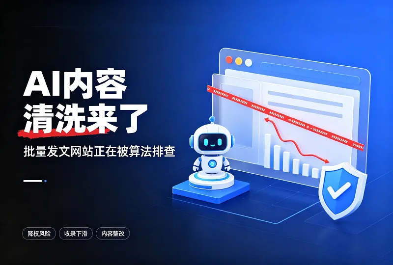 AI 生成内容正在被大规模清洗,你的网站中招了吗?-服务器测评_云 VPS 推荐_运维技术教程与源码分享 - 环球云域数据平台 cloudidc.vip