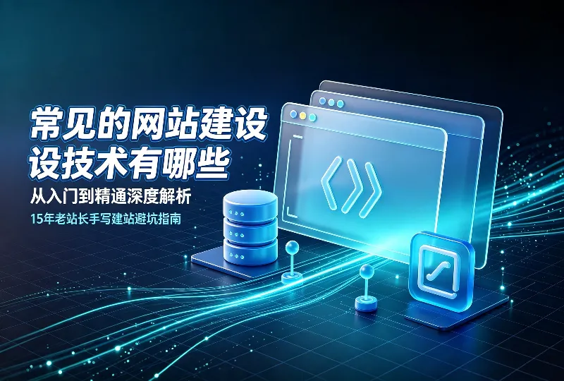 常见的网站建设技术有哪些？入门精通解析避坑-服务器测评_云 VPS 推荐_运维技术教程与源码分享 - 环球云域数据平台 cloudidc.vip