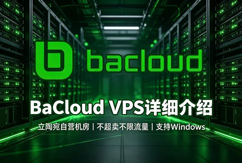 BaCloud VPS ｜立陶宛自营机房，不超卖不限流量支持 Windows-服务器测评_云 VPS 推荐_运维技术教程与源码分享 - 环球云域数据平台 cloudidc.vip