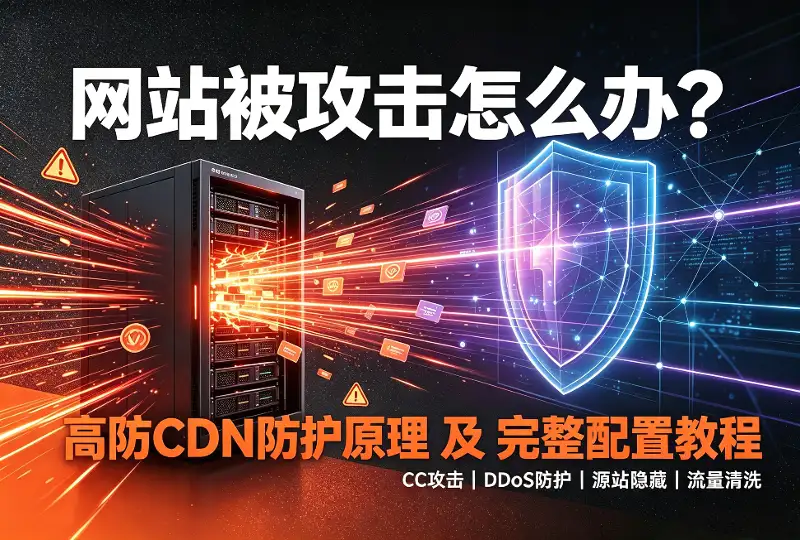 网站被攻击怎么办？高防CDN防护原理及配置教程-服务器测评_云 VPS 推荐_运维技术教程与源码分享 - 环球云域数据平台 cloudidc.vip