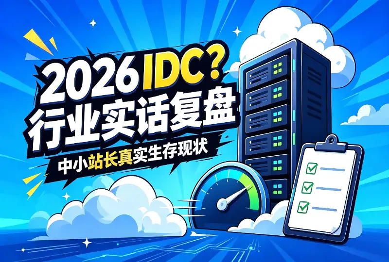 2026年IDC行业实话复盘｜中小站长真实生存现状-服务器测评_云 VPS 推荐_运维技术教程与源码分享 - 环球云域数据平台 cloudidc.vip