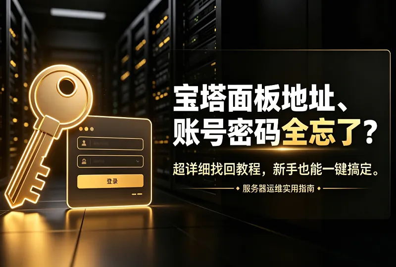 宝塔面板忘记地址账号密码？完整找回重置教程-服务器测评_云 VPS 推荐_运维技术教程与源码分享 - 环球云域数据平台 cloudidc.vip