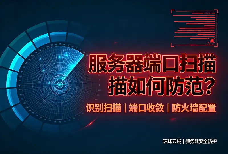 服务器端口扫描是什么？成因识别与完整防范方案-服务器测评_云 VPS 推荐_运维技术教程与源码分享 - 环球云域数据平台 cloudidc.vip