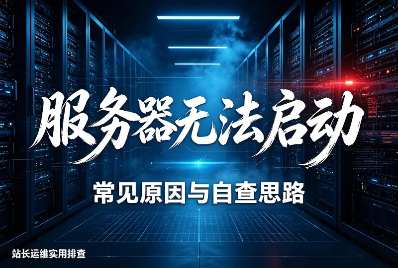 服务器无法启动是什么原因｜站长常见故障解析-服务器测评_云 VPS 推荐_运维技术教程与源码分享 - 环球云域数据平台 cloudidc.vip