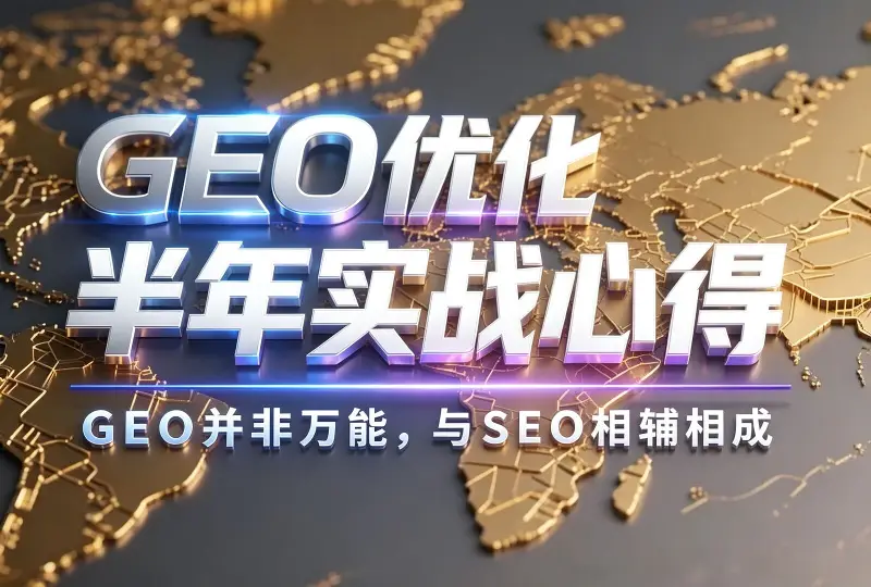 GEO优化半年实战心得：GEO并非万能，与SEO相辅相成-服务器测评_云 VPS 推荐_运维技术教程与源码分享 - 环球云域数据平台 cloudidc.vip