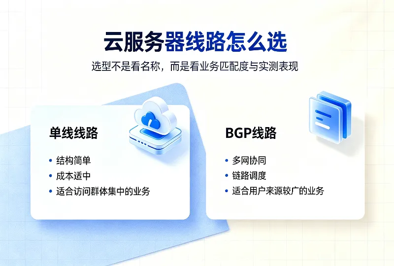 云服务器单线和BGP线路业务选型参考-服务器测评_云 VPS 推荐_运维技术教程与源码分享 - 环球云域数据平台 cloudidc.vip