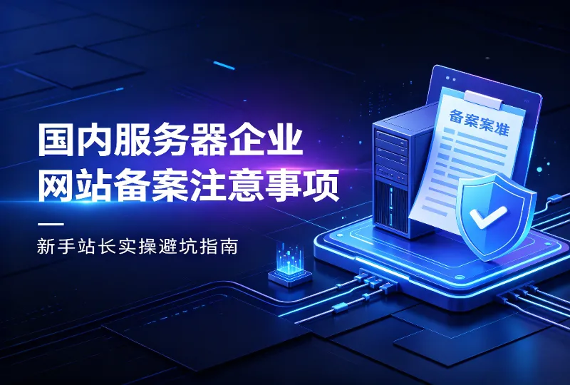 国内服务器企业网站备案注意事项|站长实操避坑-服务器测评_云 VPS 推荐_运维技术教程与源码分享 - 环球云域数据平台 cloudidc.vip