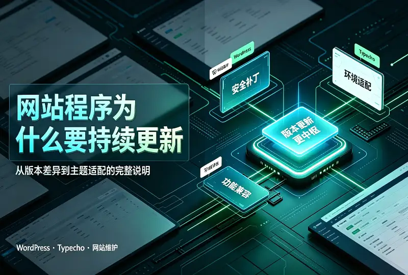 WordPress、Typecho建站系统为什么持续版本迭代升级-服务器测评_云 VPS 推荐_运维技术教程与源码分享 - 环球云域数据平台 cloudidc.vip