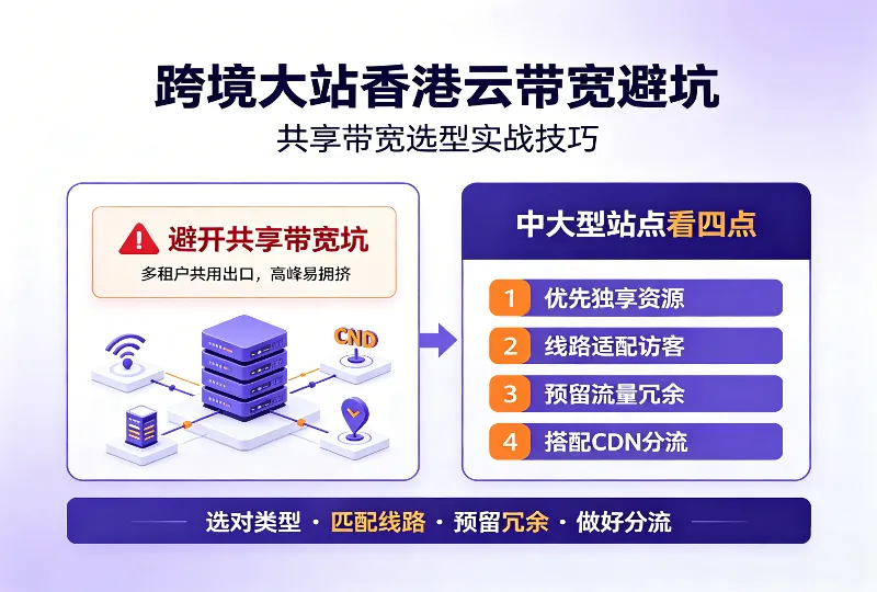 跨境大站香港云服务器带宽避坑：共享带宽选型实战技巧-服务器测评_云 VPS 推荐_运维技术教程与源码分享 - 环球云域数据平台 cloudidc.vip