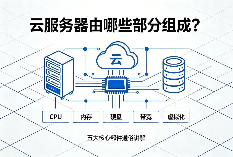 云服务器由哪些部分组成？五大核心部件通俗讲解-服务器测评_云 VPS 推荐_运维技术教程与源码分享 - 环球云域数据平台 cloudidc.vip