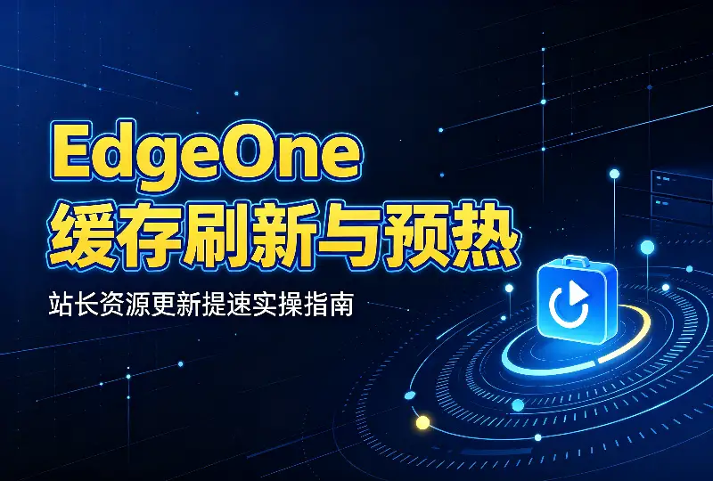 EdgeOne缓存刷新与预热｜站长资源更新提速实操指南-服务器测评_云 VPS 推荐_运维技术教程与源码分享 - 环球云域数据平台 cloudidc.vip