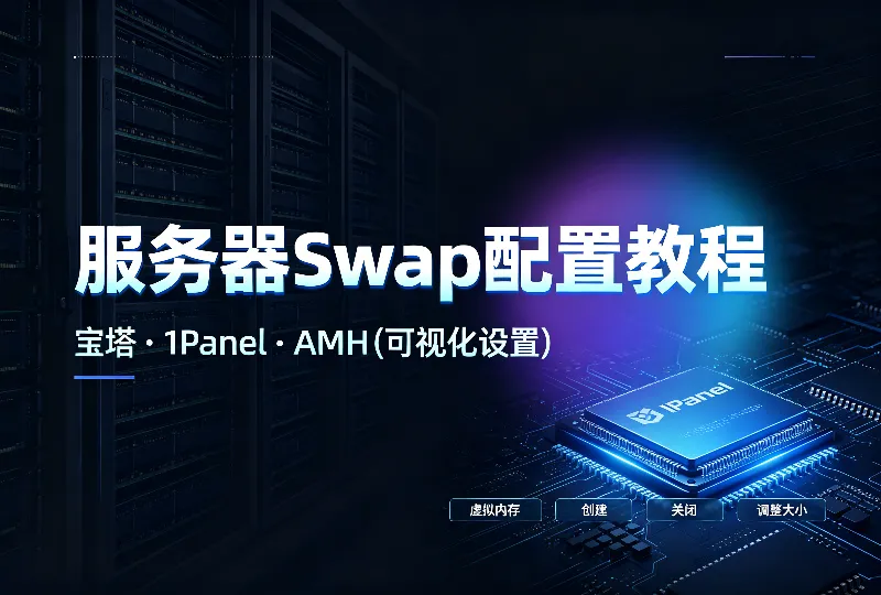 服务器Swap交换分区可视化部署|宝塔、1Panel、AMH操作指南-服务器测评_云 VPS 推荐_运维技术教程与源码分享 - 环球云域数据平台 cloudidc.vip