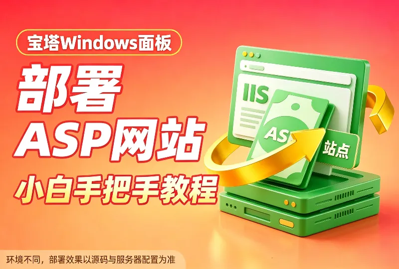 宝塔Windows面板部署ASP网站，小白手把手教程-环球云域CloudIDC