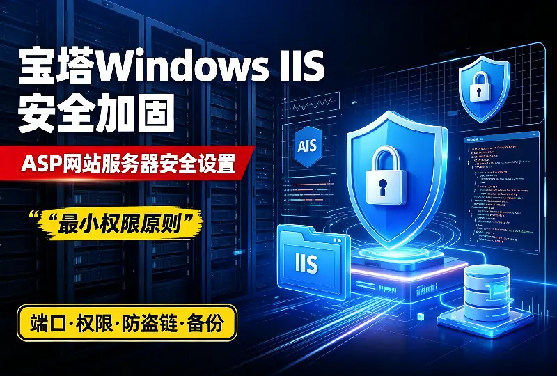 宝塔Windows IIS站点安全加固，ASP网站服务器安全设置-环球云域CloudIDC