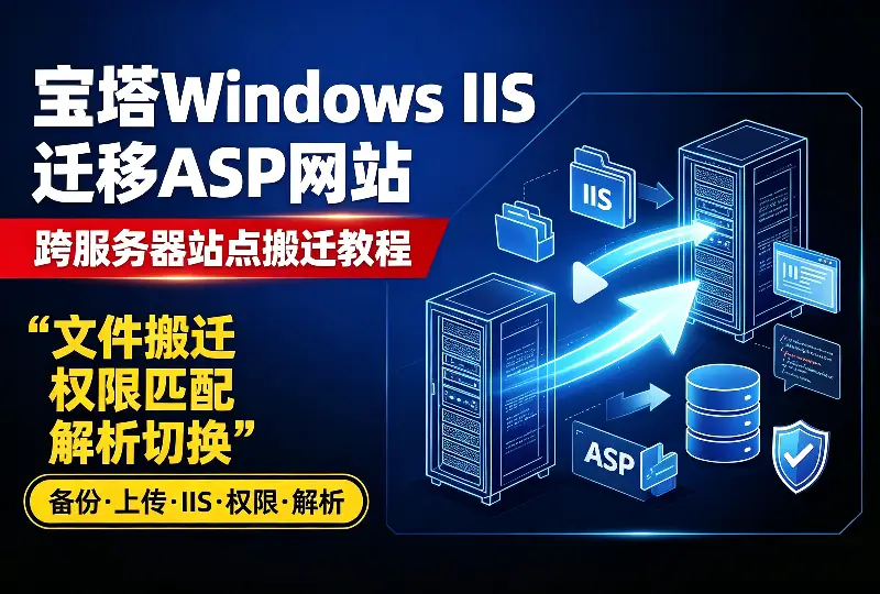 宝塔Windows IIS迁移ASP网站，跨服务器站点搬迁教程-环球云域CloudIDC