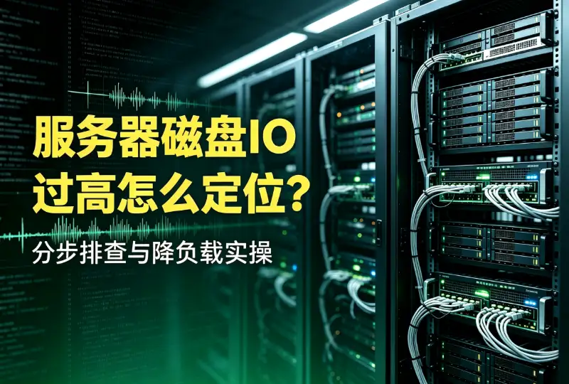 服务器磁盘IO过高怎么定位？分步排查与降负载实操-环球云域CloudIDC