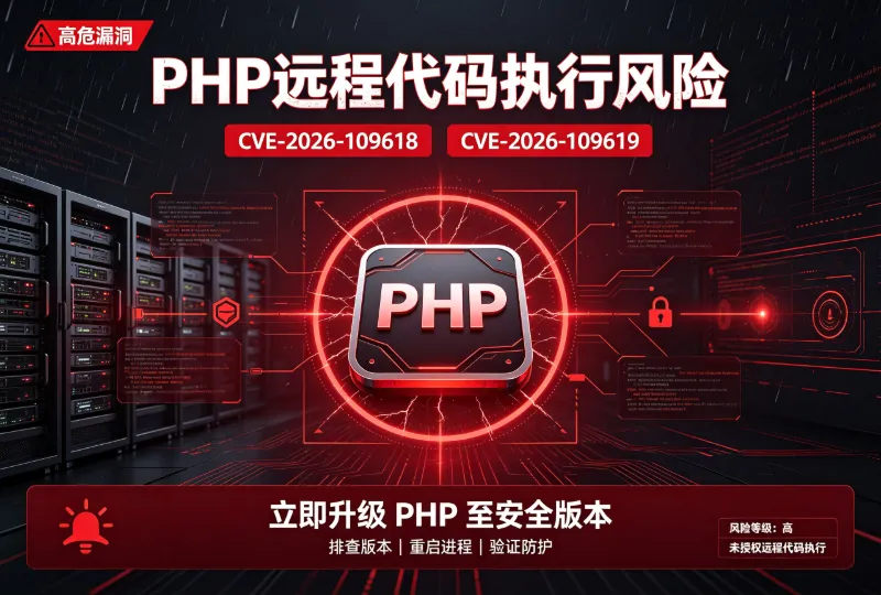 PHP高危RCE漏洞通告 CVE-2026-109618、109619-环球云域CloudIDC