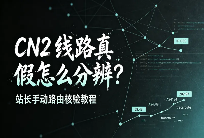 服务器商家都标CN2线路？教你手动辨别真假CN2 GIA-环球云域CloudIDC