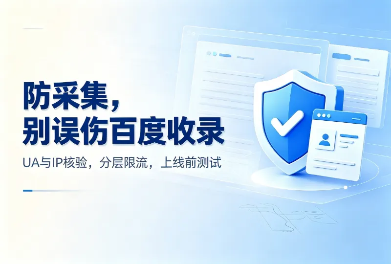 网站开启防采集之后，怎么避免误伤百度收录-环球云域CloudIDC